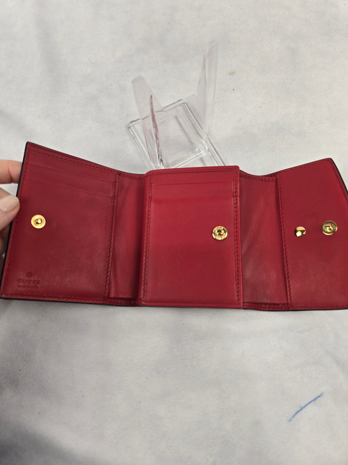 Gucci Sylvie Wallet in Red