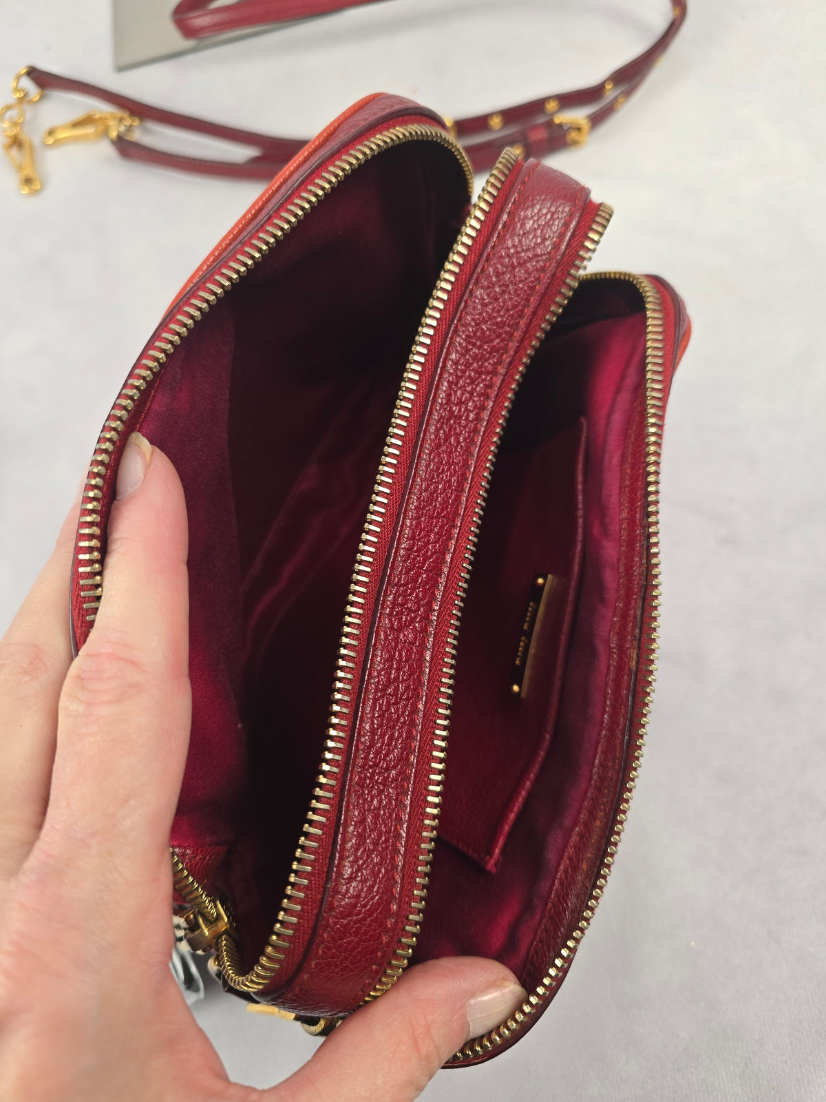 Miu Miu Madras Goat Leather Bi-Color Crossbody