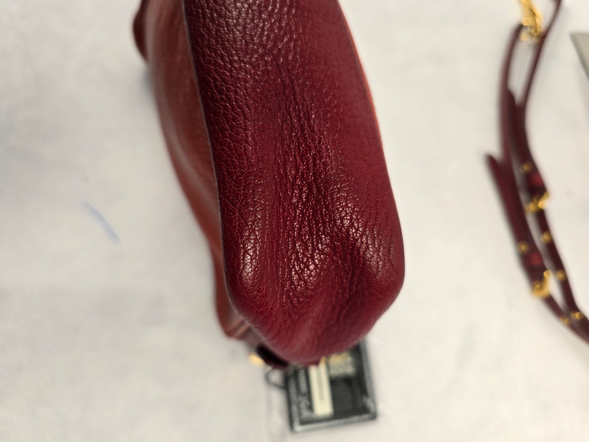 Miu Miu Madras Goat Leather Bi-Color Crossbody