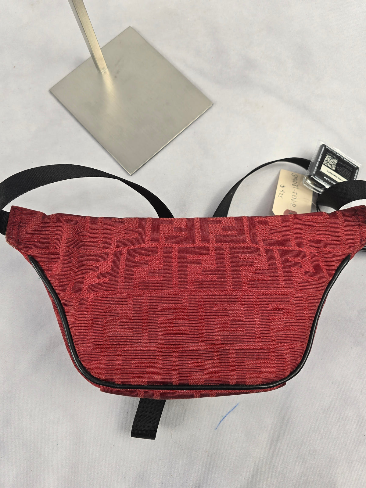 Fendi Zucca Canvas Bumbag Red