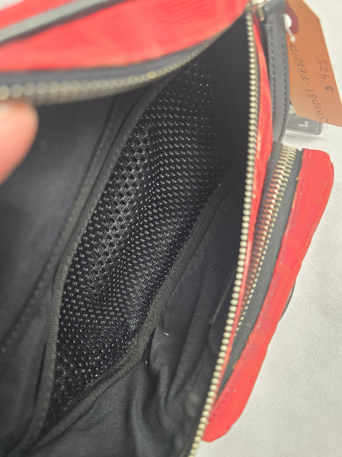 Fendi Zucca Canvas Bumbag Red