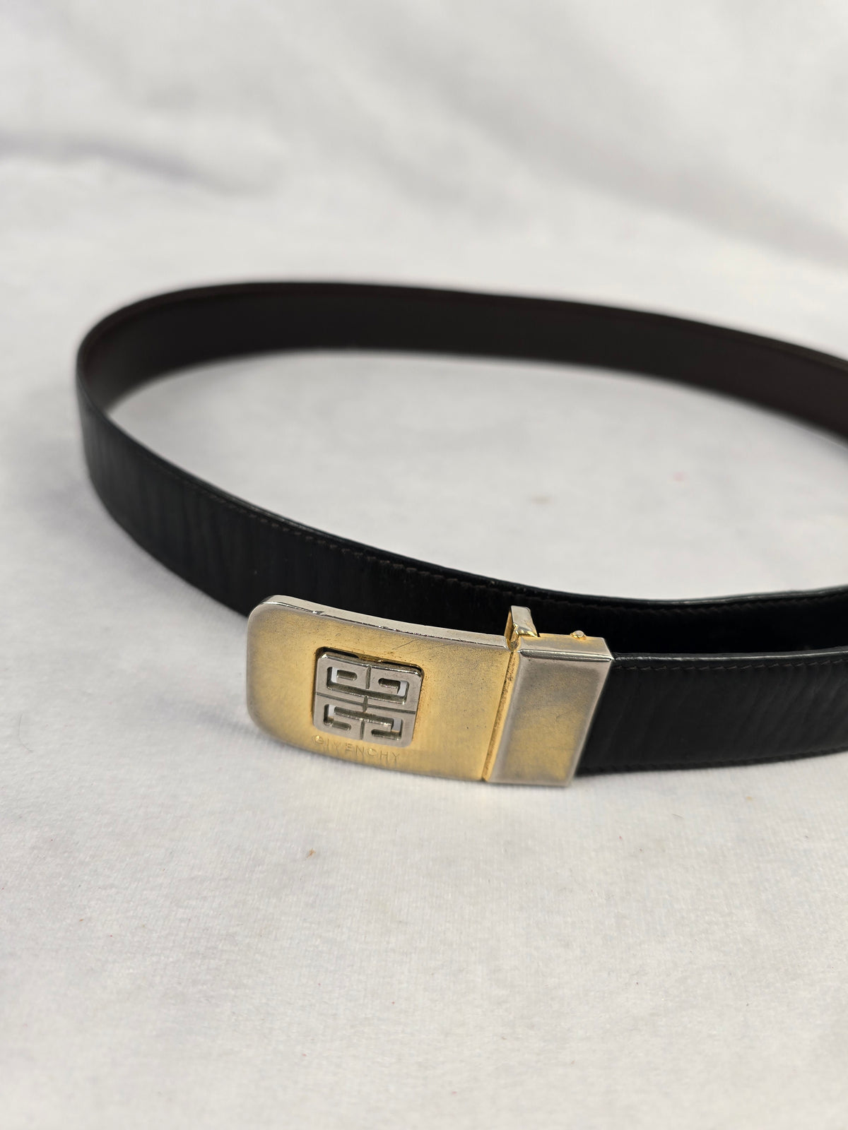 Givenchy Project Belt in Black Leather