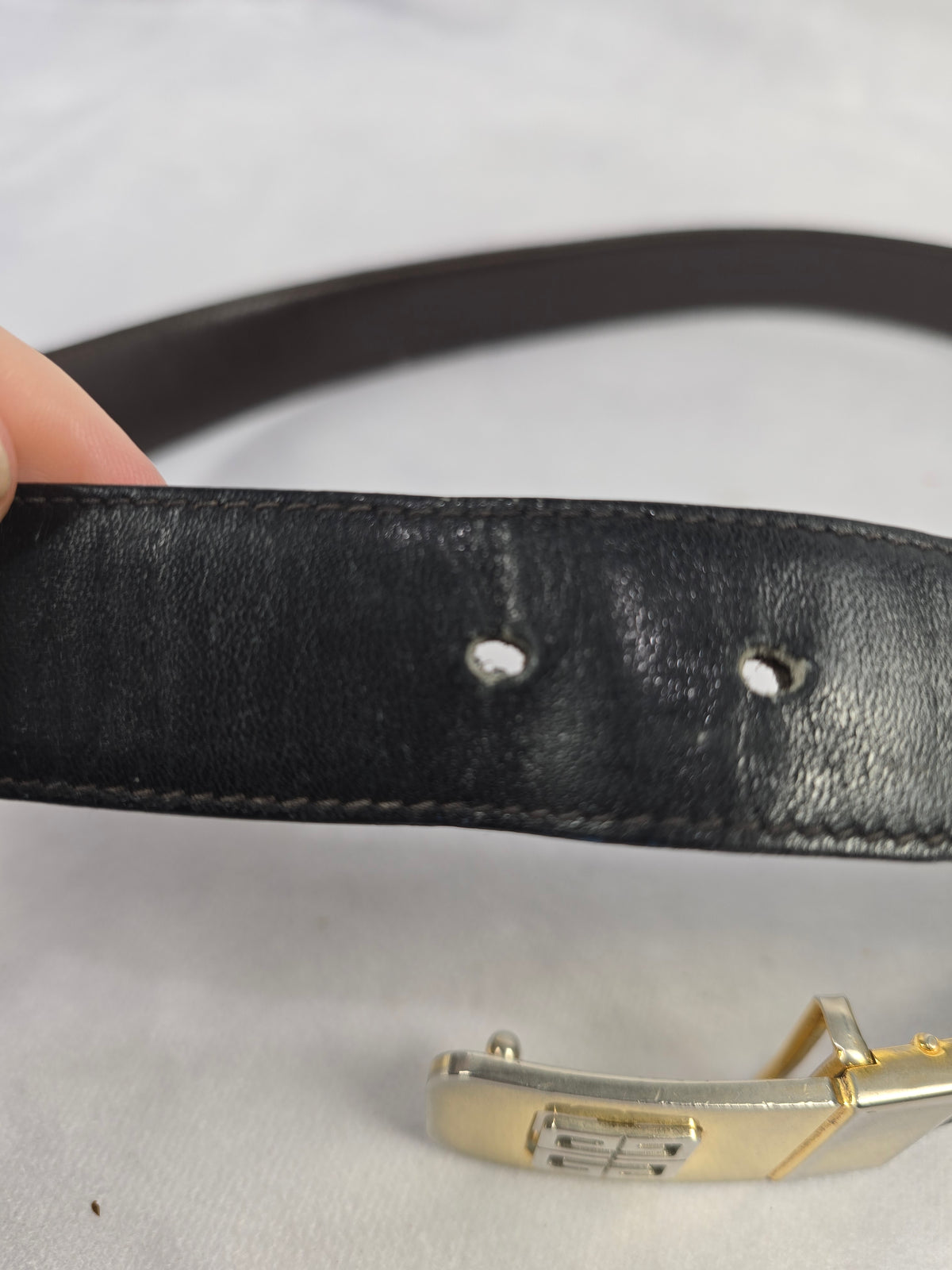 Givenchy Project Belt in Black Leather