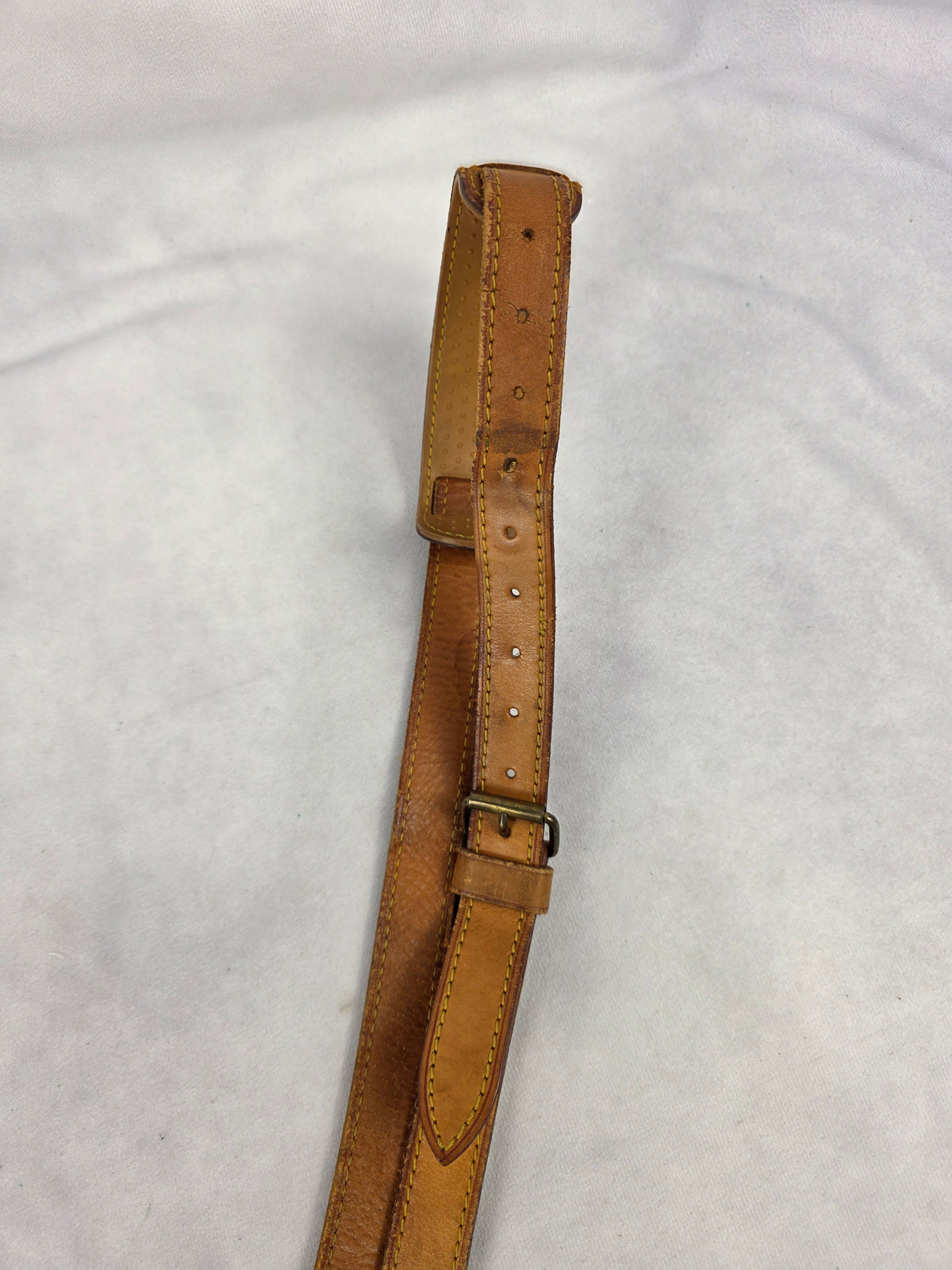 Louis Vuitton 1" Vachetta Leather Travel Shoulder Strap (43" Max Length)