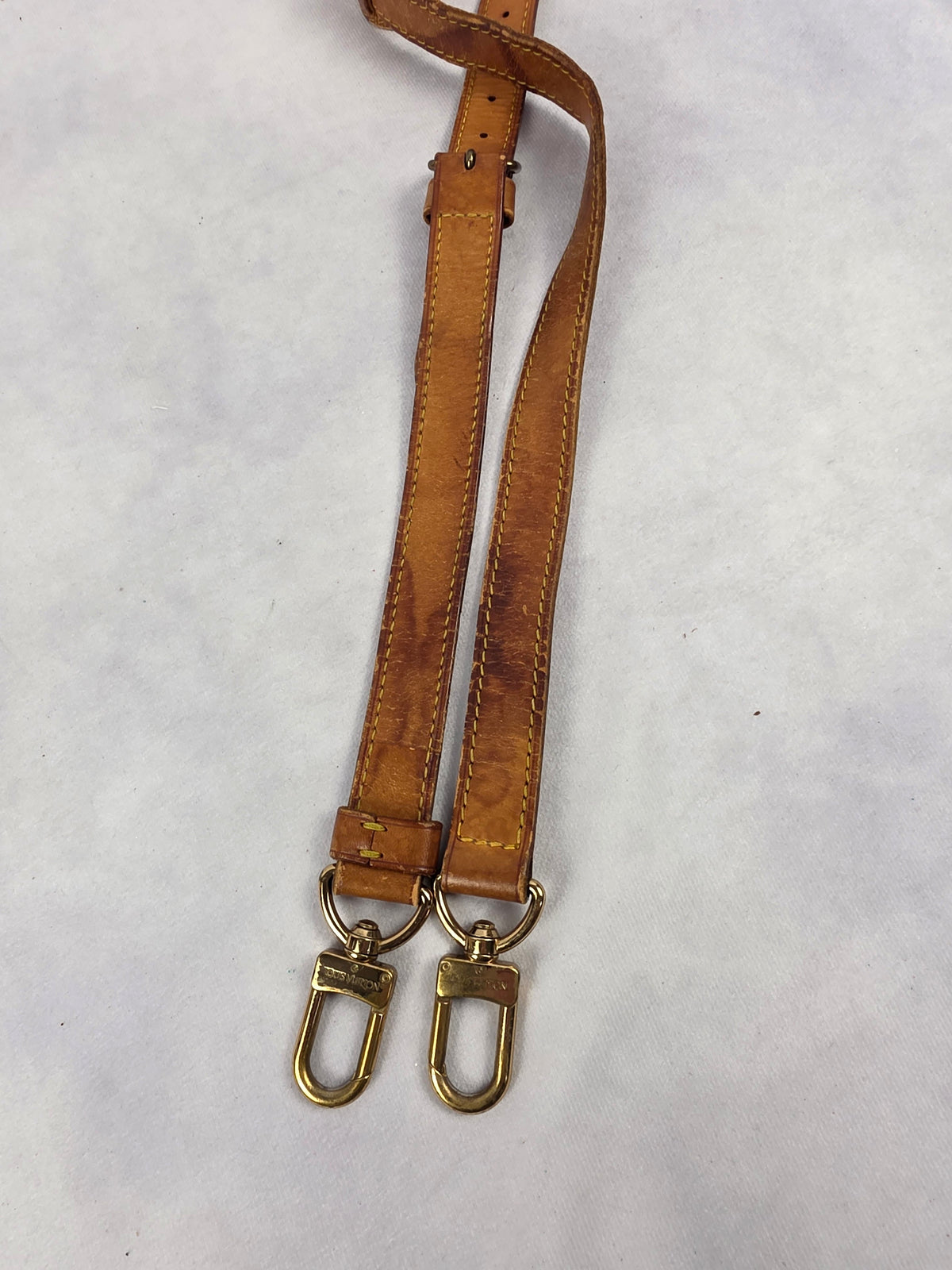 Louis Vuitton 1" Vachetta Leather Travel Shoulder Strap (43" Max Length)