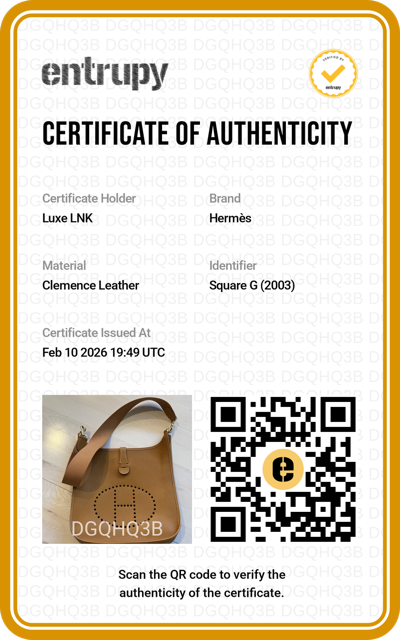 Hermes Clemence Evelyne Shoulder Bag in Golden Brown