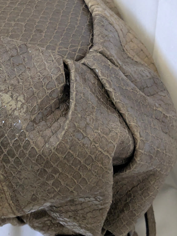 CELINE TWO TONE GREY PYTHON TWO WAY TOTE