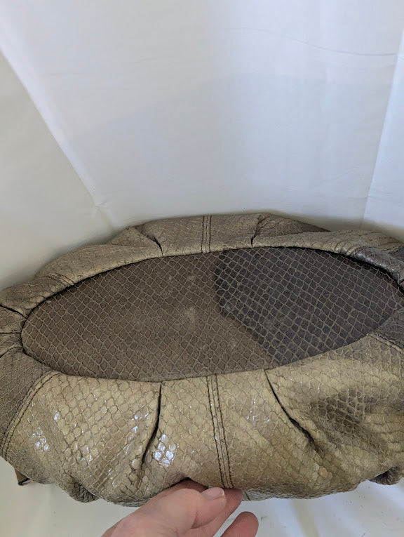 CELINE TWO TONE GREY PYTHON TWO WAY TOTE