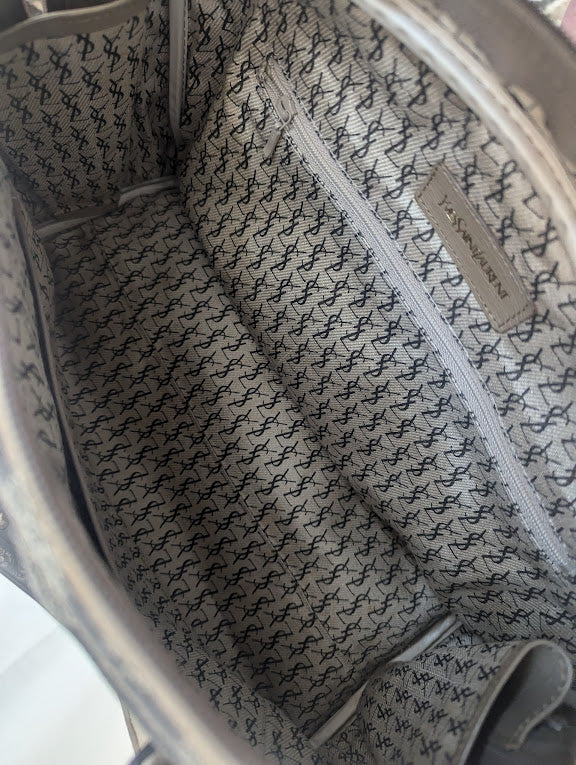 YSL Giraffe Pattern Boston Bag