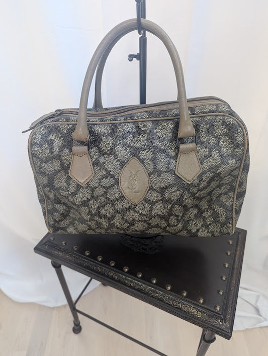 YSL Giraffe Pattern Boston Bag